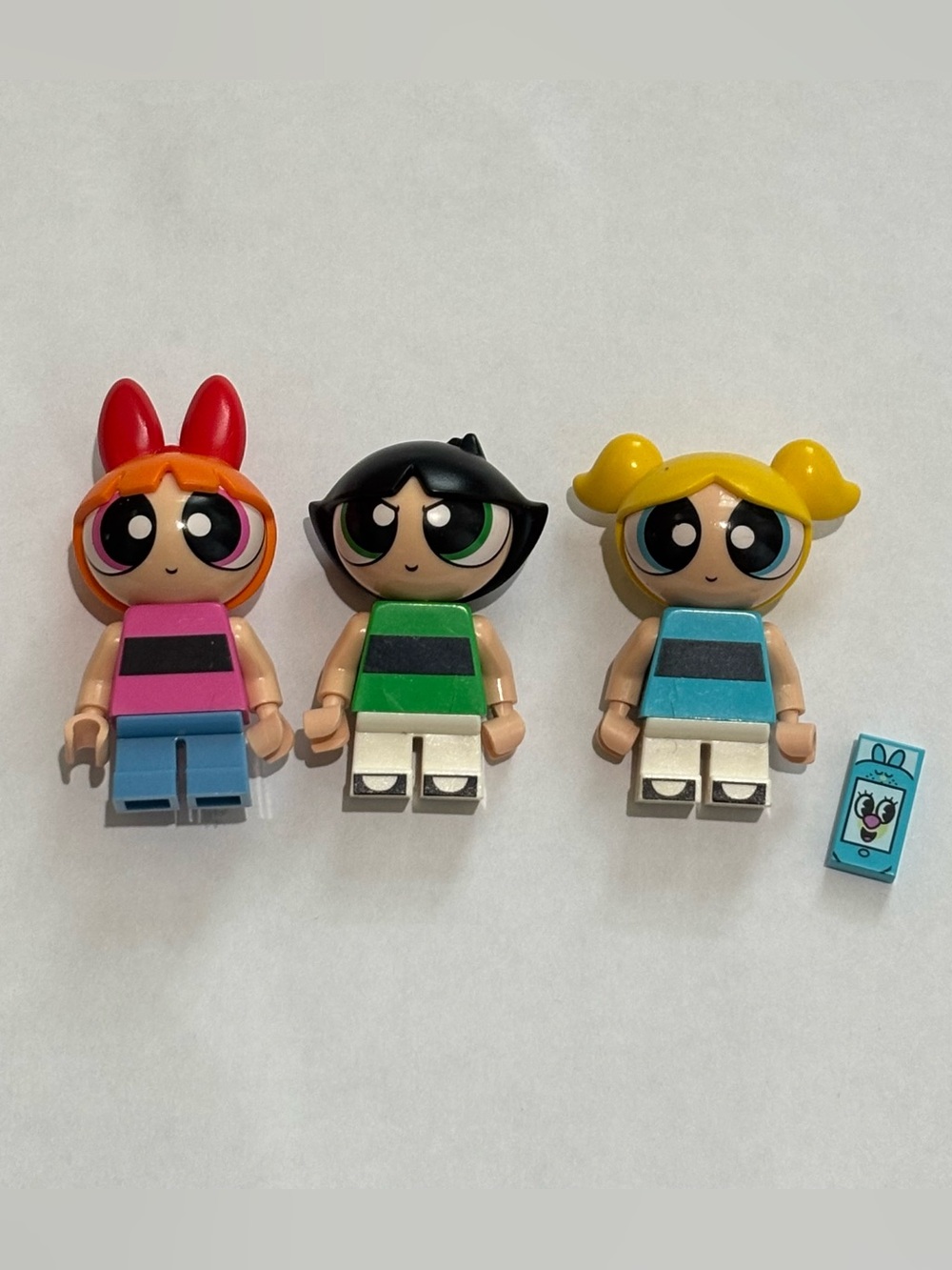 Powerpuff Girls LEGO Minifigures Bubbles Buttercup Blossom Set